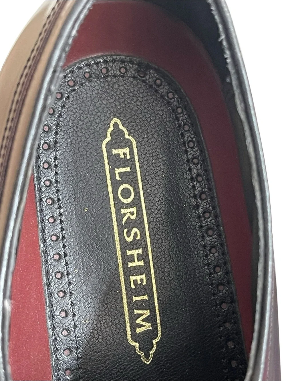 Florsheim Men's Richfield Oxford burgundy lace up shoes size 12D
